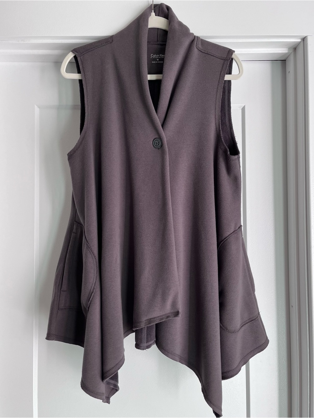 Calvin Klein Cozy Vest brown gray medium